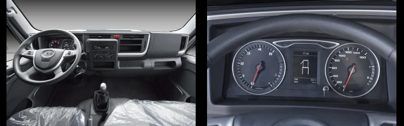JAC N250 PRO thùng mui bạt nhôm tải 2.5 tấn 4.4m Nội thất 2