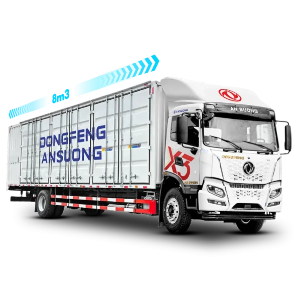 Xe tải Dongfeng X3 180HP thùng container nhập khẩu 8m3