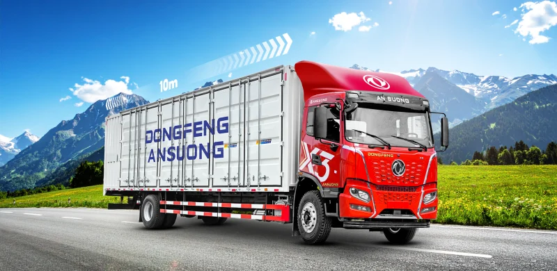 Xe tải Dongfeng X3 230HP thùng container nhập khẩu 10m Ngoại thất 1