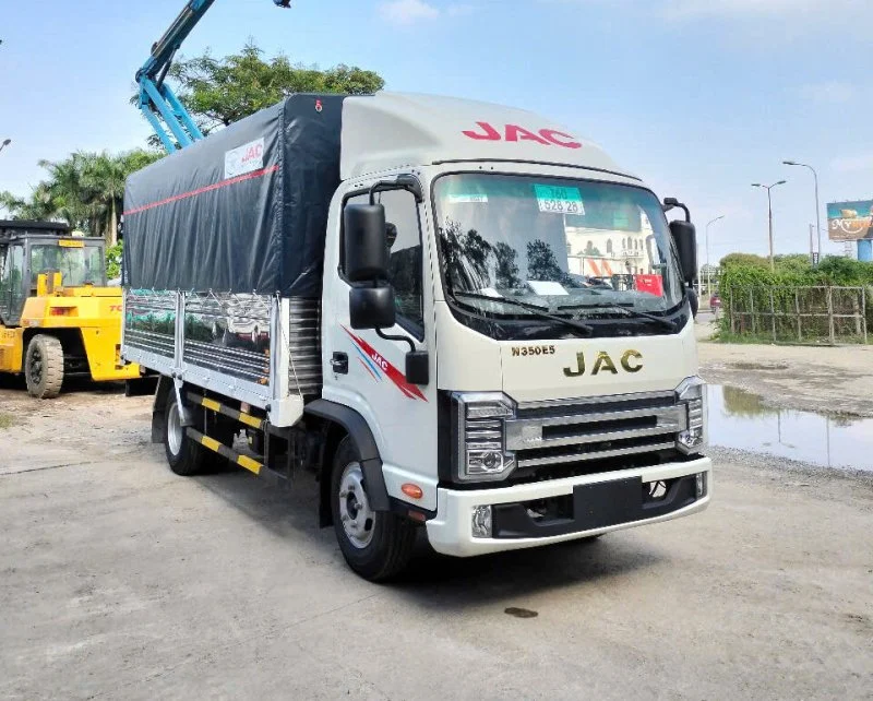 JAC N350 thùng mui bạt 3.5 tấn thùng dài 5m3 Ngoại thất 4